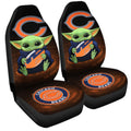 Chicago Bears Car Seat Covers Baby Yoda Car Accessories For Fan - Gearcarcover - 3