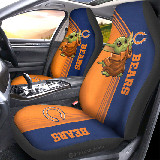 Chicago Bears Car Seat Covers Baby Yoda Car Accessories - Gearcarcover - 1