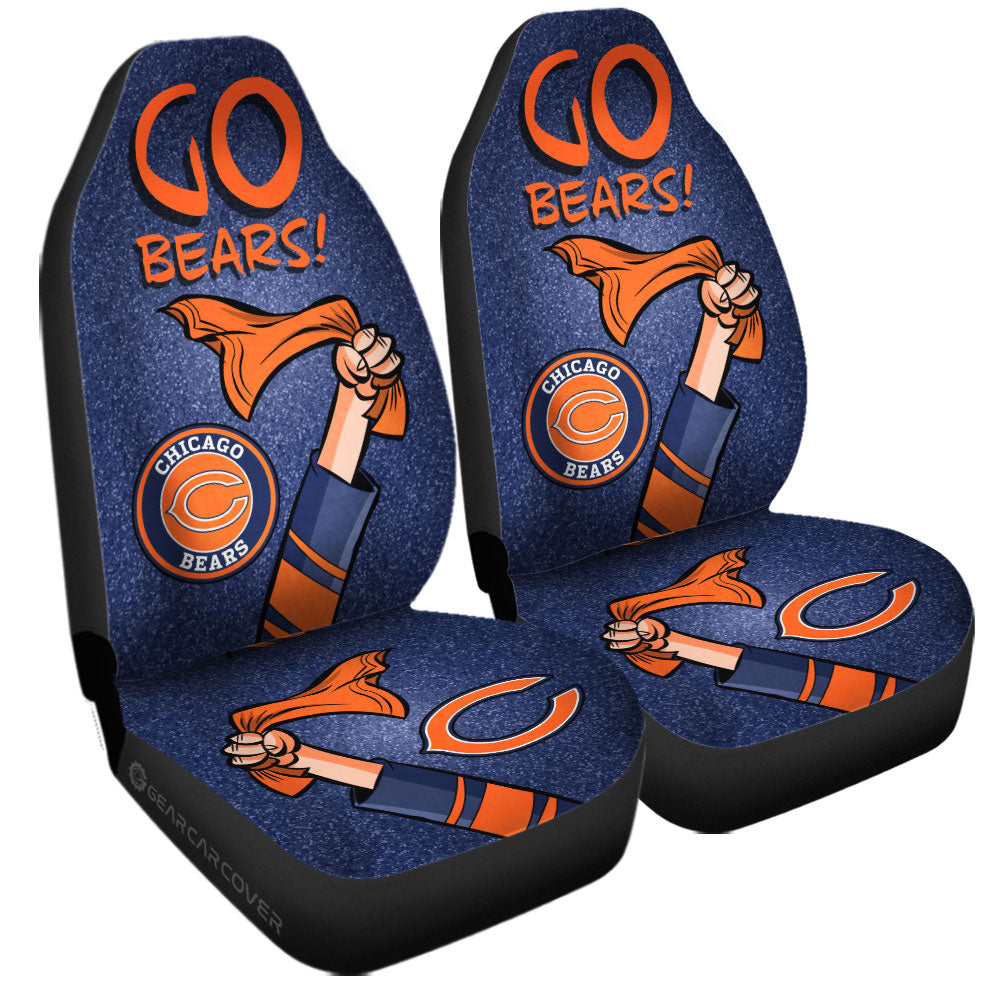 Chicago Bears Car Seat Covers Custom Car Accessories - Gearcarcover - 3
