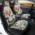 Chicago Bears Car Seat Covers Custom Sugar Skull Car Accessories - Gearcarcover - 2