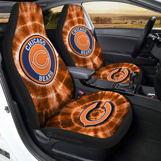 Chicago Bears Car Seat Covers Custom Tie Dye Car Accessories - Gearcarcover - 2