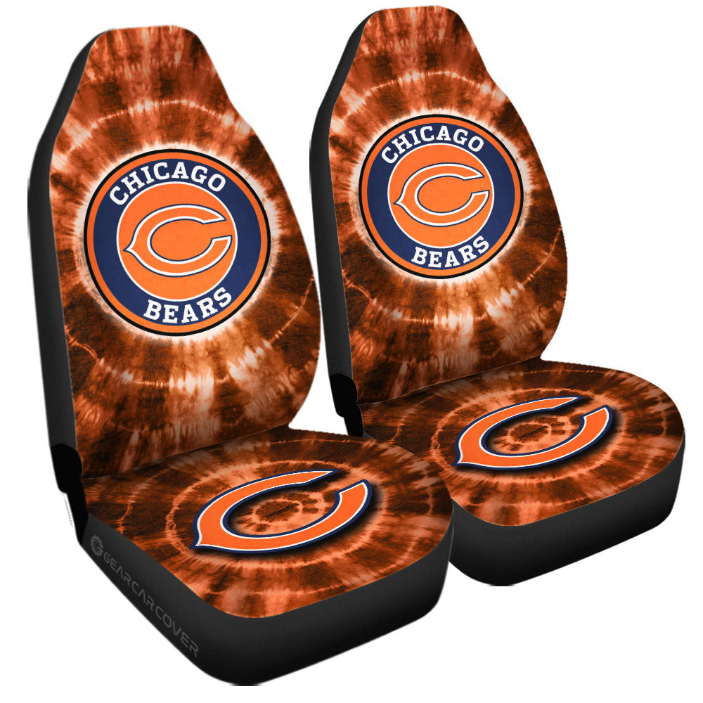 Chicago Bears Car Seat Covers Custom Tie Dye Car Accessories - Gearcarcover - 3