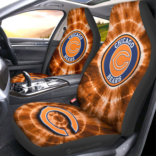 Chicago Bears Car Seat Covers Custom Tie Dye Car Accessories - Gearcarcover - 1