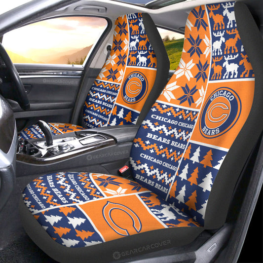 Chicago Bears Car Seat Covers Custom Ugly Style Car Accessories - Gearcarcover - 1