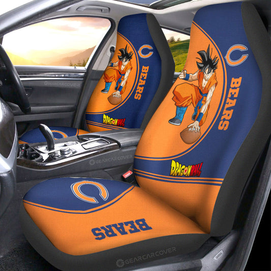 Chicago Bears Car Seat Covers Goku Car Accessories For Fans - Gearcarcover - 1