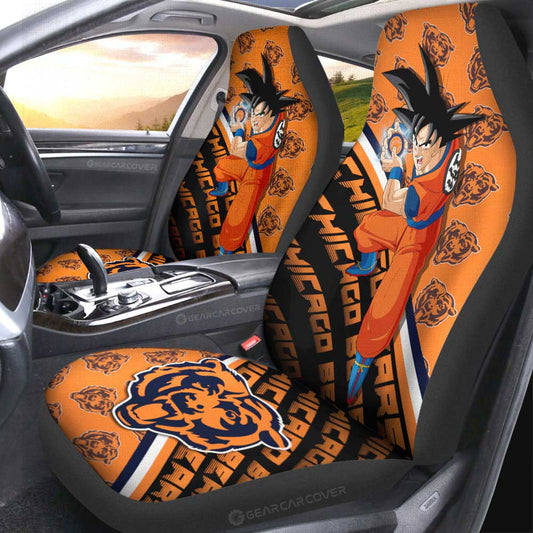 Chicago Bears Car Seat Covers Goku Car Decorations For Fans - Gearcarcover - 2
