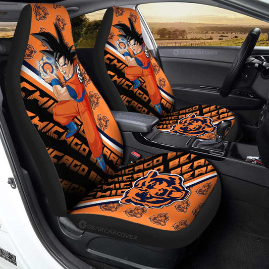 Chicago Bears Car Seat Covers Goku Car Decorations For Fans - Gearcarcover - 1
