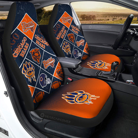 Chicago Bears Car Seat Covers Sporty Team Collection - Gearcarcover - 2