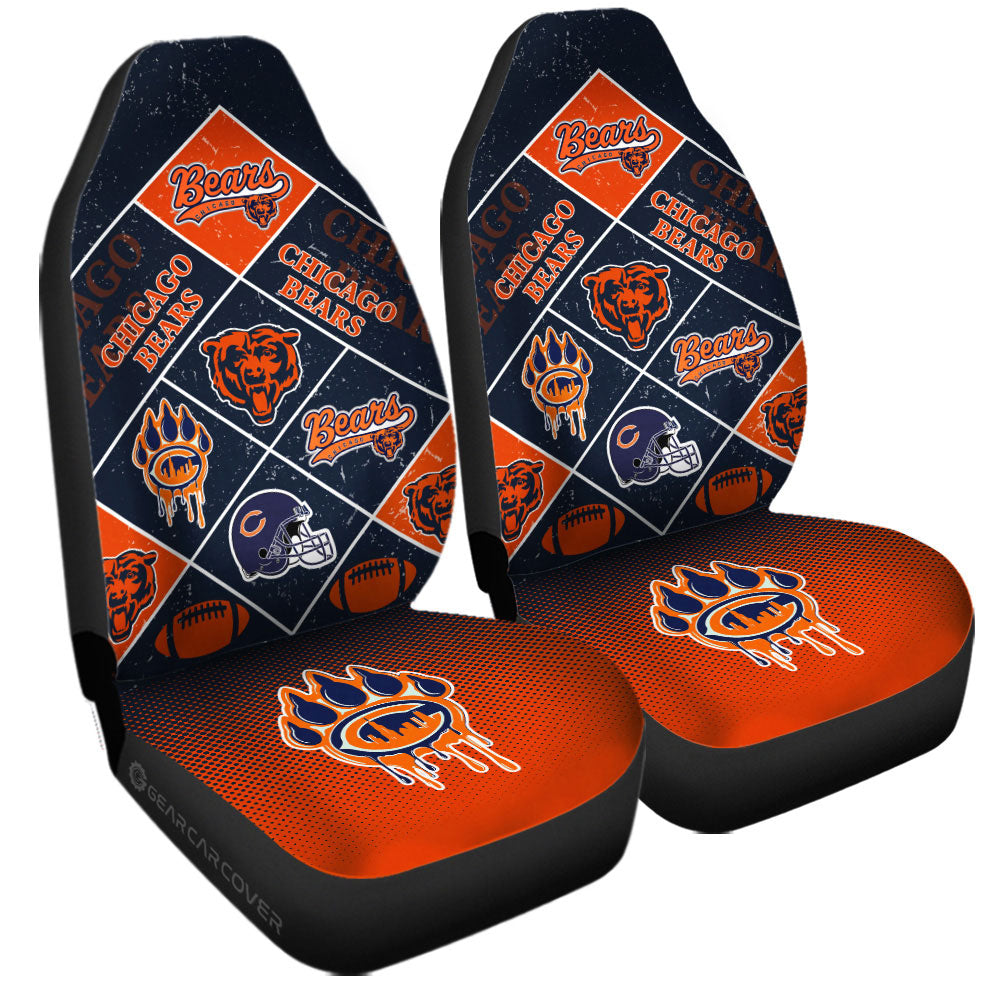 Chicago Bears Car Seat Covers Sporty Team Collection - Gearcarcover - 3