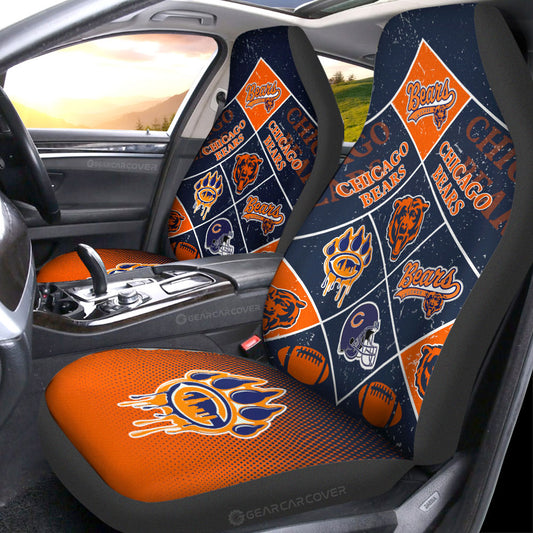 Chicago Bears Car Seat Covers Sporty Team Collection - Gearcarcover - 1