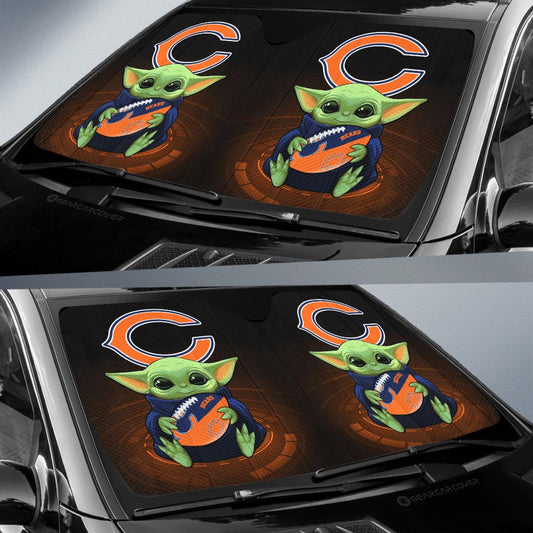 Chicago Bears Car Sunshade Custom Car Accessories For Fan - Gearcarcover - 2
