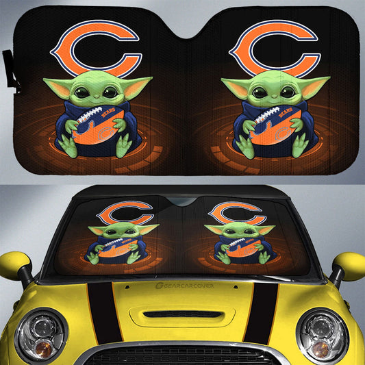 Chicago Bears Car Sunshade Custom Car Accessories For Fan - Gearcarcover - 1