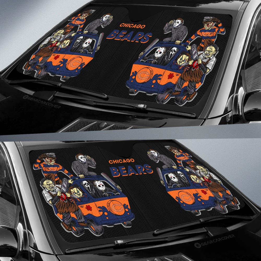 Chicago Bears Car Sunshade Custom Car Accessories - Gearcarcover - 2