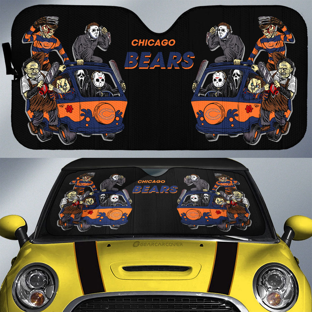 Chicago Bears Car Sunshade Custom Car Accessories - Gearcarcover - 1