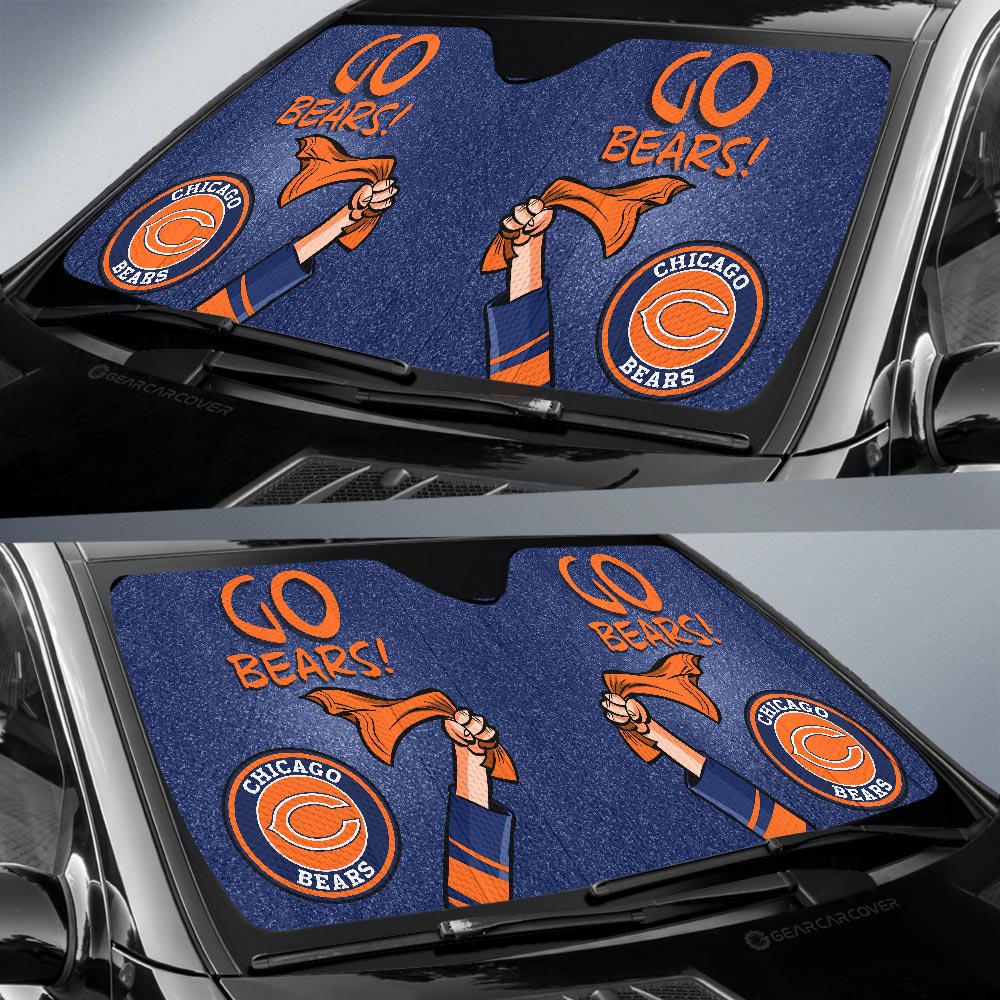 Chicago Bears Car Sunshade Custom Car Accessories - Gearcarcover - 2