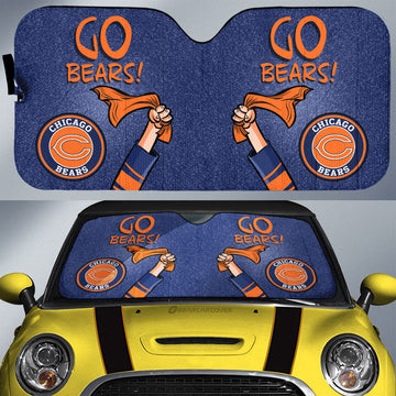 Chicago Bears Car Sunshade Custom Car Accessories - Gearcarcover - 1