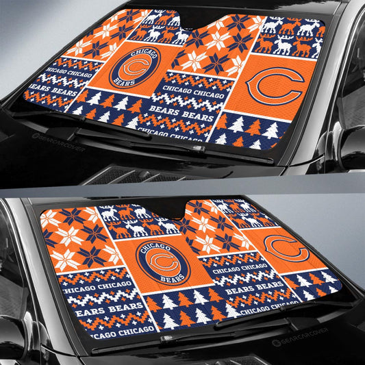 Chicago Bears Car Sunshade Custom Ugly Style Car Accessories - Gearcarcover - 2