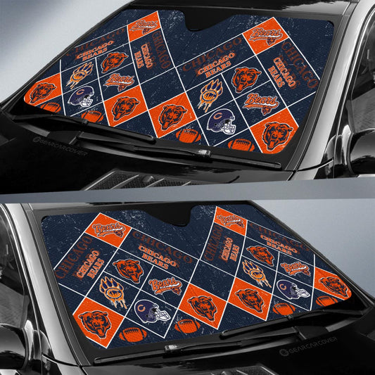 Chicago Bears Car Sunshade Sporty Team Collection - Gearcarcover - 1