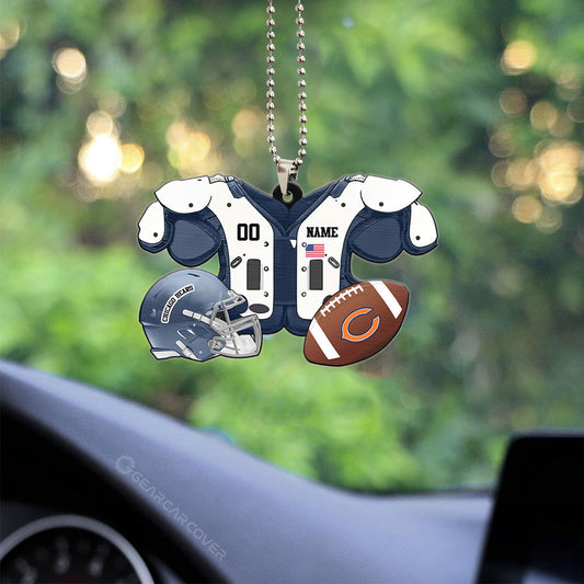 Chicago Bears Ornament Personalized Uniforms Collection - Gearcarcover - 2