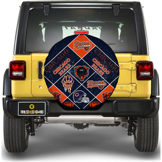 Chicago Bears Spare Tire Covers Camera Hole Sporty Team Collection - Gearcarcover - 1