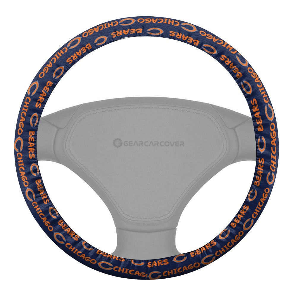 Chicago Bears Steering Wheel Cover Sporty Team Collection - Gearcarcover - 2