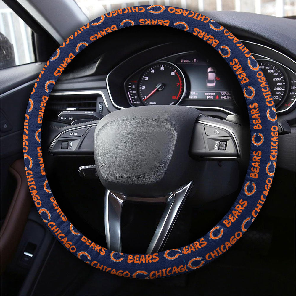 Chicago Bears Steering Wheel Cover Sporty Team Collection - Gearcarcover - 4