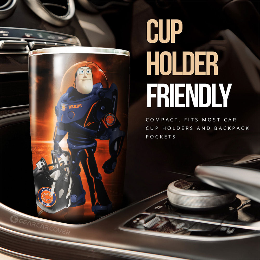 Chicago Bears Tumbler Cup Custom Car Accessories For Fan - Gearcarcover - 3