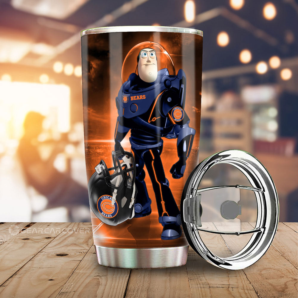 Chicago Bears Tumbler Cup Custom Car Accessories For Fan - Gearcarcover - 1