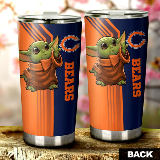 Chicago Bears Tumbler Cup Custom Car Accessories - Gearcarcover - 2