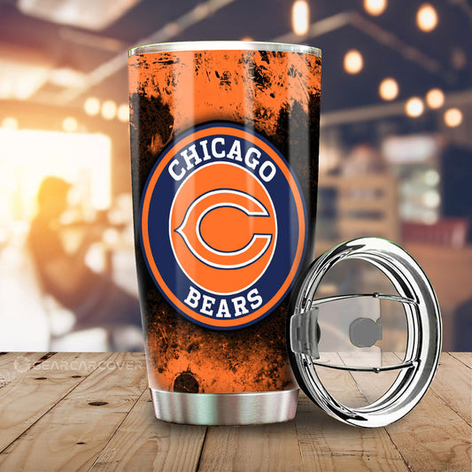 Chicago Bears Tumbler Cup Custom Car Accessories - Gearcarcover - 2