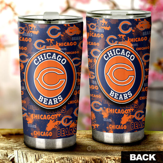 Chicago Bears Tumbler Cup Custom Car Accessories - Gearcarcover - 2