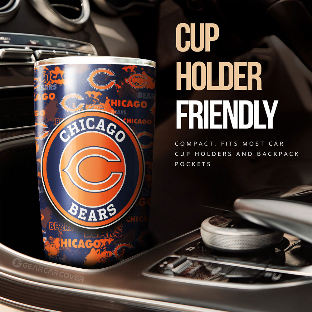 Chicago Bears Tumbler Cup Custom Car Accessories - Gearcarcover - 3