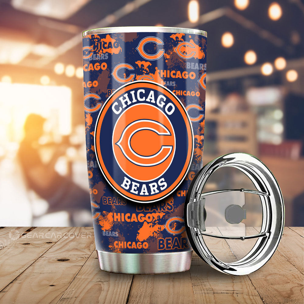 Chicago Bears Tumbler Cup Custom Car Accessories - Gearcarcover - 1