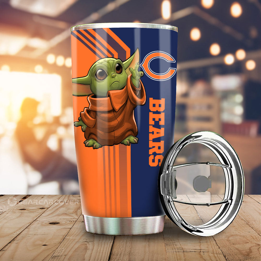 Chicago Bears Tumbler Cup Custom Car Accessories - Gearcarcover - 1