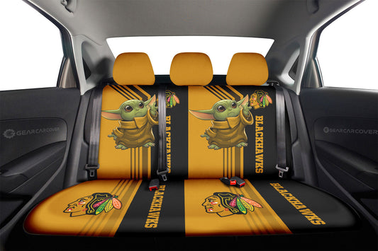 Chicago Blackhawks Car Back Seat Covers Custom Car Accessories - Gearcarcover - 2