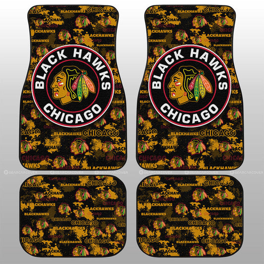 Chicago Blackhawks Car Floor Mats Custom Car Accessories - Gearcarcover - 1