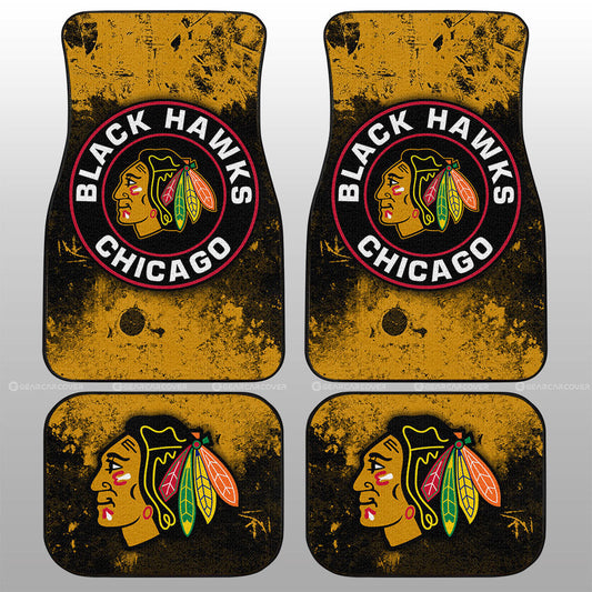 Chicago Blackhawks Car Floor Mats Custom Car Accessories - Gearcarcover - 1