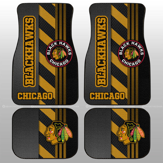 Chicago Blackhawks Car Floor Mats Custom Car Accessories - Gearcarcover - 1