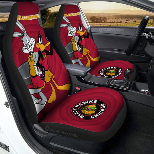 Chicago Blackhawks Car Seat Covers Custom Car Accessories - Gearcarcover - 2