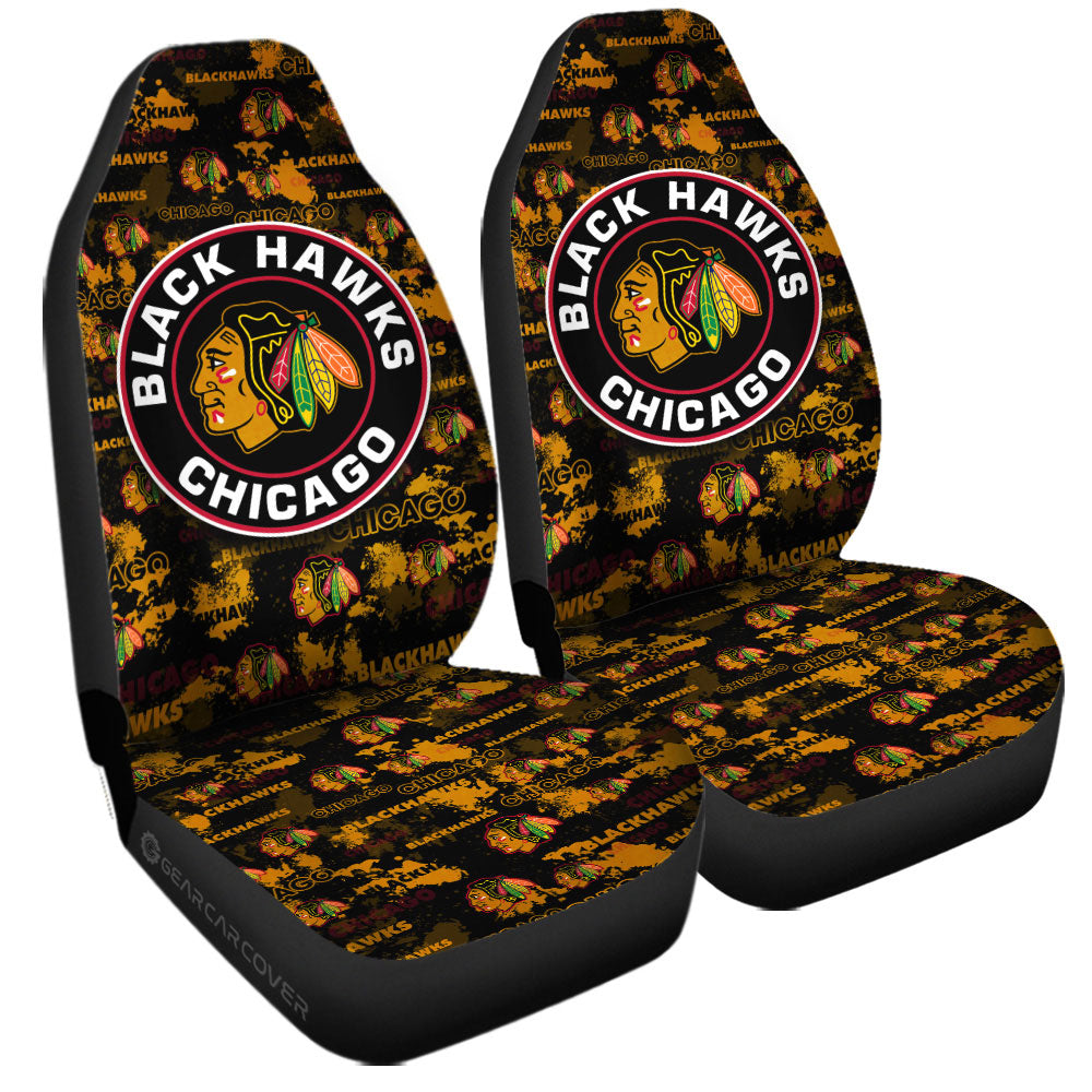 Chicago Blackhawks Car Seat Covers Custom Car Accessories - Gearcarcover - 3