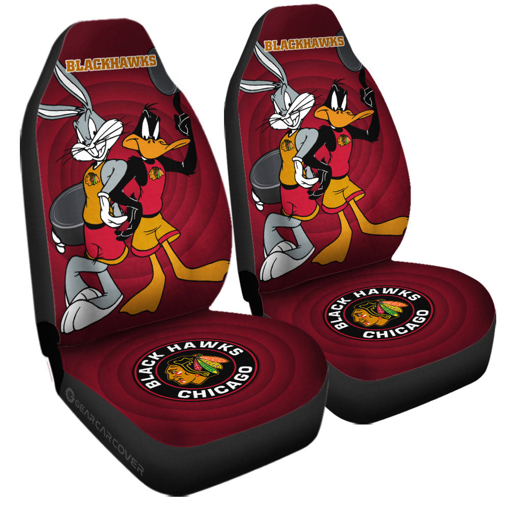 Chicago Blackhawks Car Seat Covers Custom Car Accessories - Gearcarcover - 3
