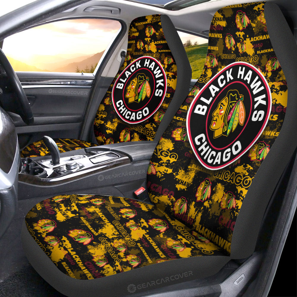Chicago Blackhawks Car Seat Covers Custom Car Accessories - Gearcarcover - 1