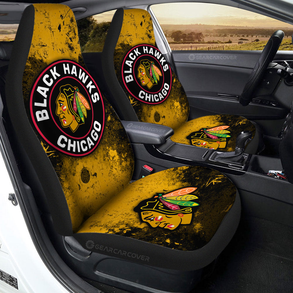 Chicago Blackhawks Car Seat Covers Custom Car Accessories - Gearcarcover - 2