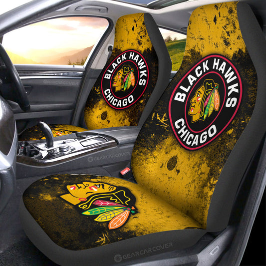 Chicago Blackhawks Car Seat Covers Custom Car Accessories - Gearcarcover - 1