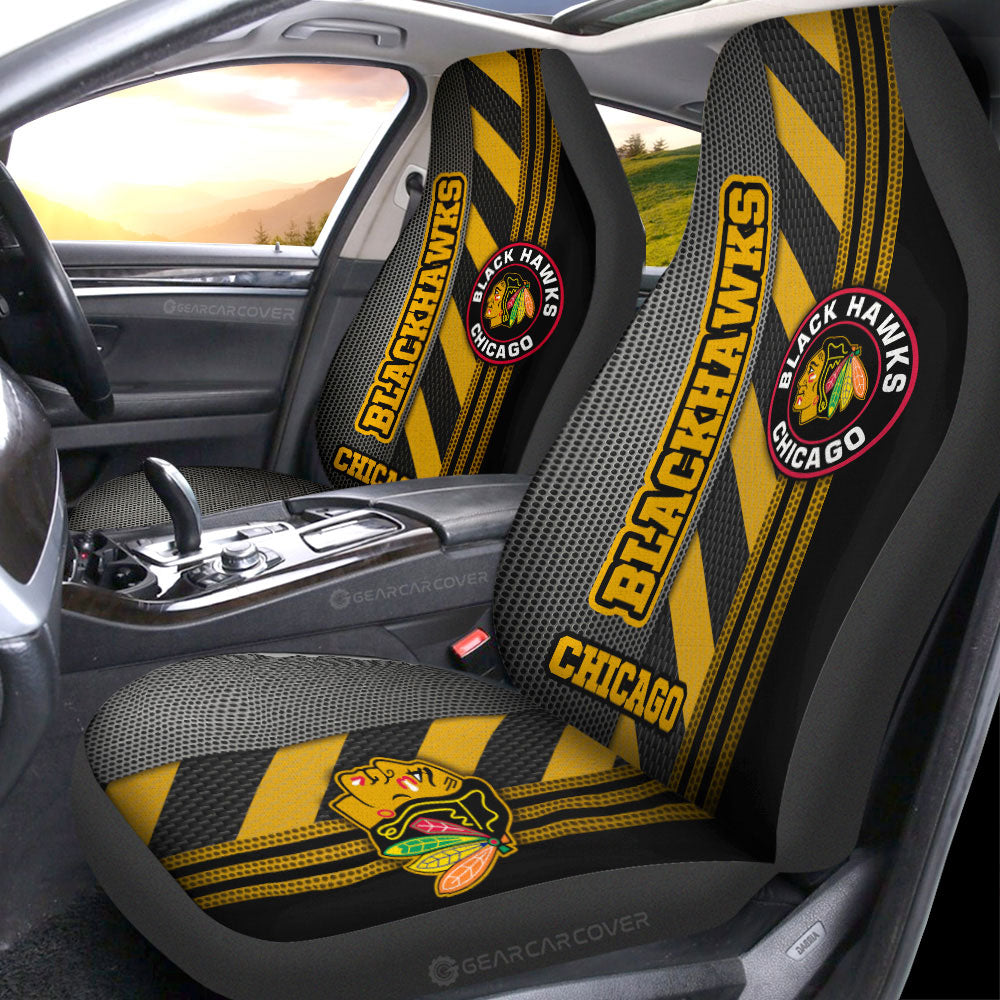 Chicago Blackhawks Car Seat Covers Custom Car Accessories - Gearcarcover - 1