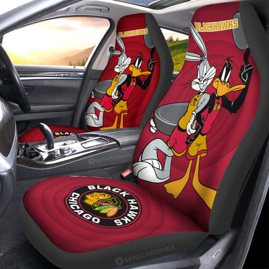 Chicago Blackhawks Car Seat Covers Custom Car Accessories - Gearcarcover - 1