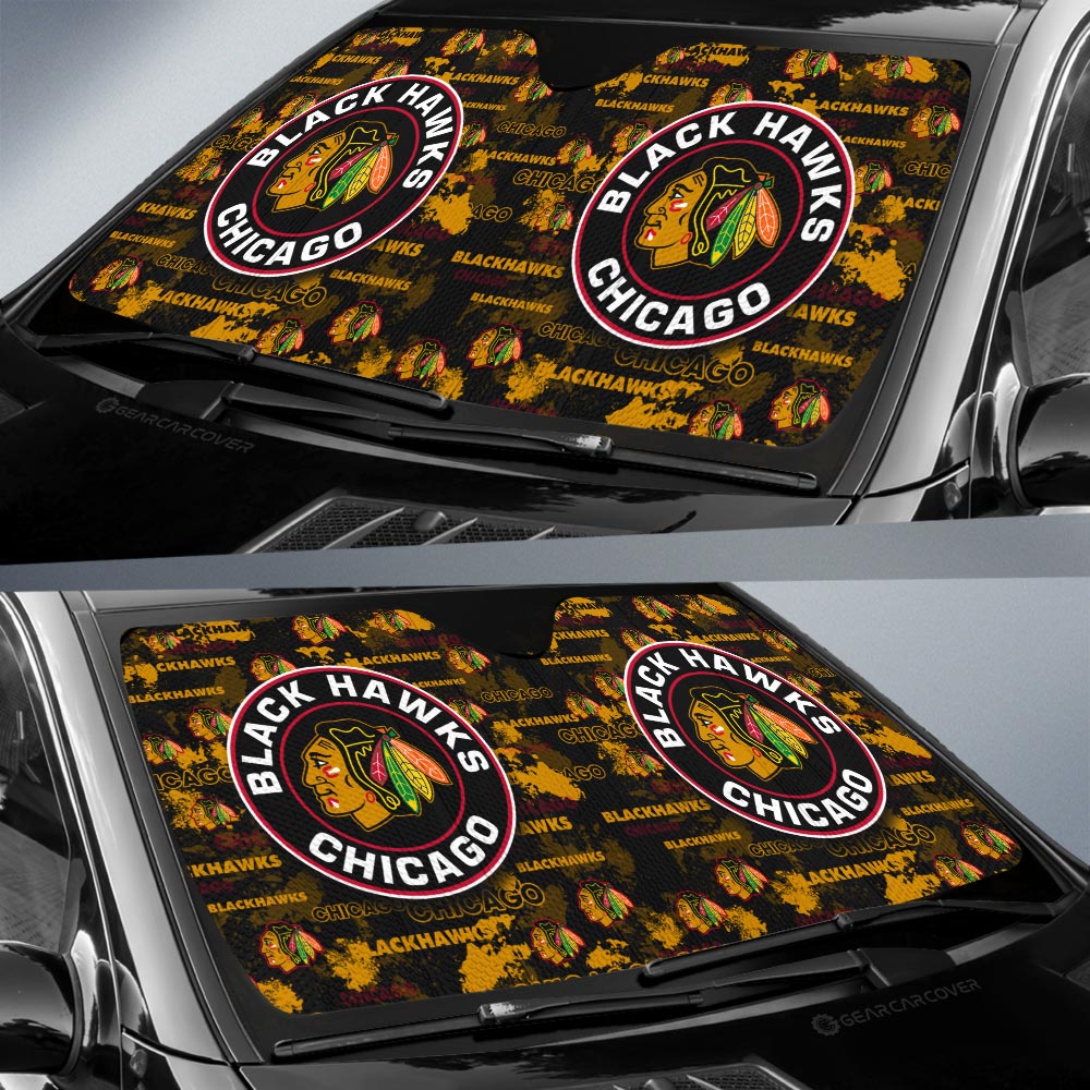 Chicago Blackhawks Car Sunshade Custom Car Accessories - Gearcarcover - 2