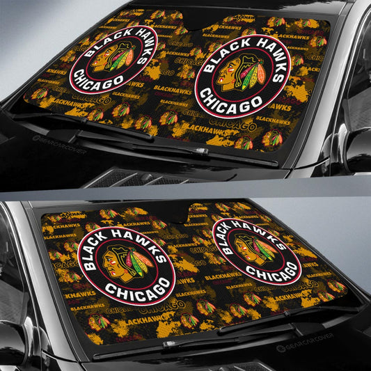 Chicago Blackhawks Car Sunshade Custom Car Accessories - Gearcarcover - 2