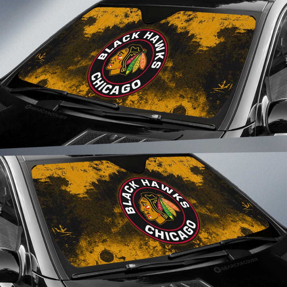 Chicago Blackhawks Car Sunshade Custom Car Accessories - Gearcarcover - 2