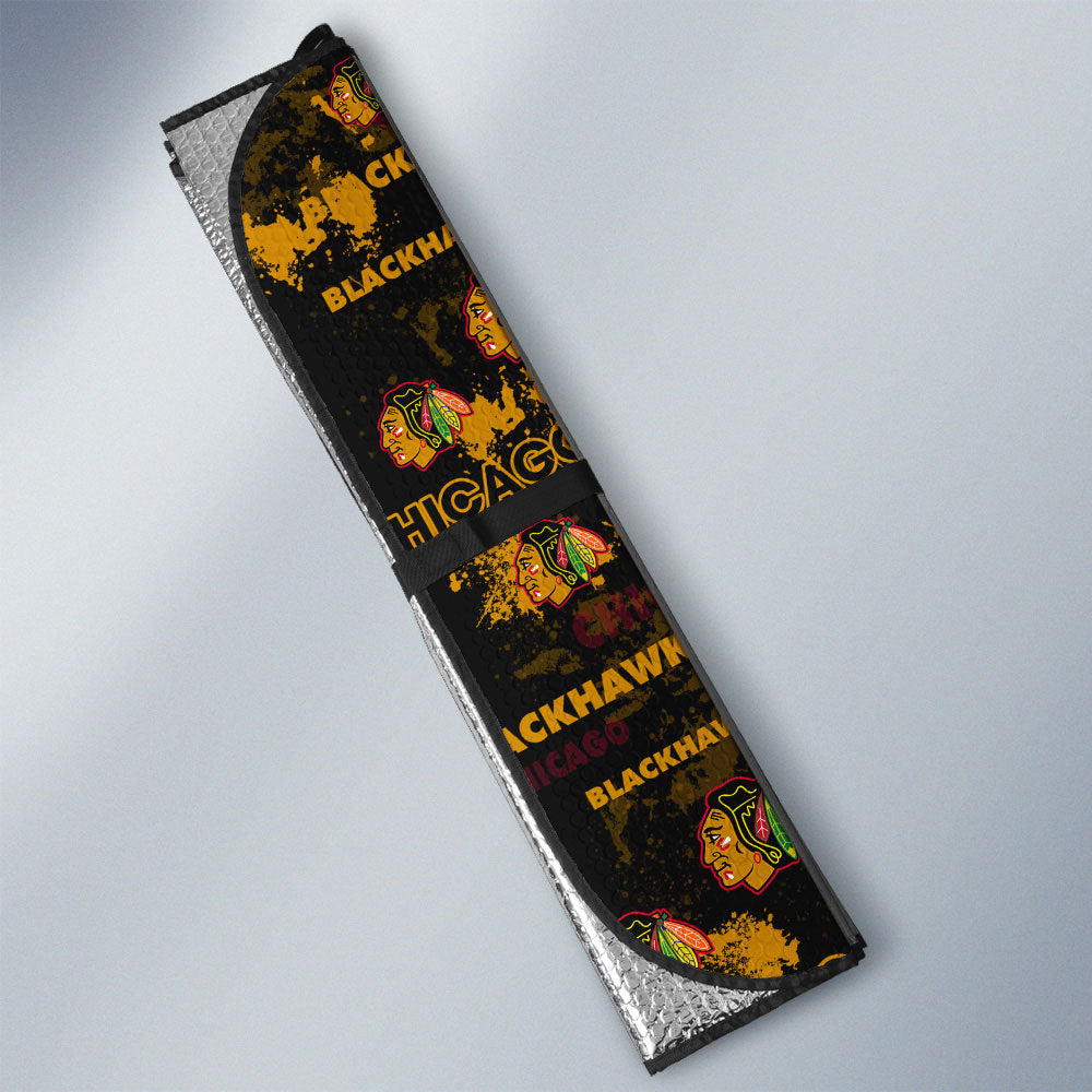 Chicago Blackhawks Car Sunshade Custom Car Accessories - Gearcarcover - 3